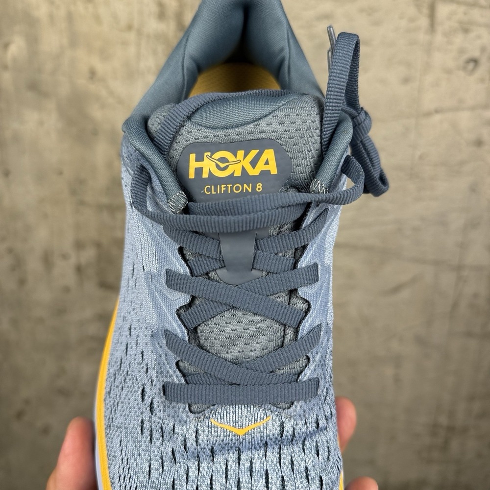 Size 7D - Hoka One One HOKA Clifton 8 Wide Goblin Blue Mountain Spring - Picture 6 of 16